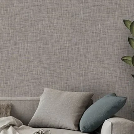 ورق جدران بني فاتح فاخر، نسيج قماشي، موضة جديدة في الإمارات العربية المتحدة ودبي