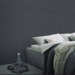 ورق جدران من الكتان والنسيج الفاخر باللون الأسود في دبي