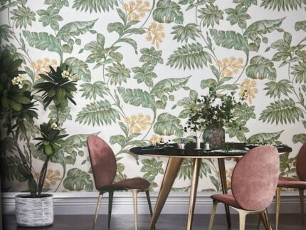 large green leafy wallcovering cheap abu dhabi
