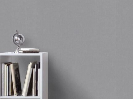gray natural wallpaper installation