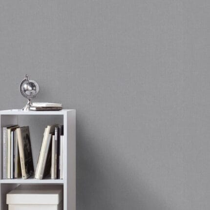 gray natural wallpaper installation