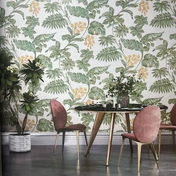 green leaf wallpaper