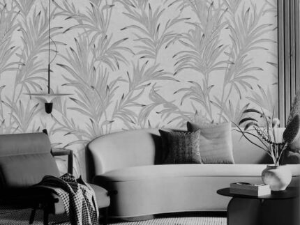 leafy floral design wallcovering uae