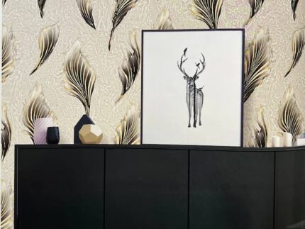 leaf brown wallpaper uae