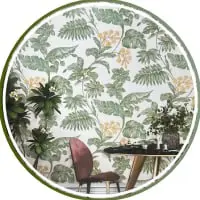 Luxury floral wallpaper store Dubai UAE