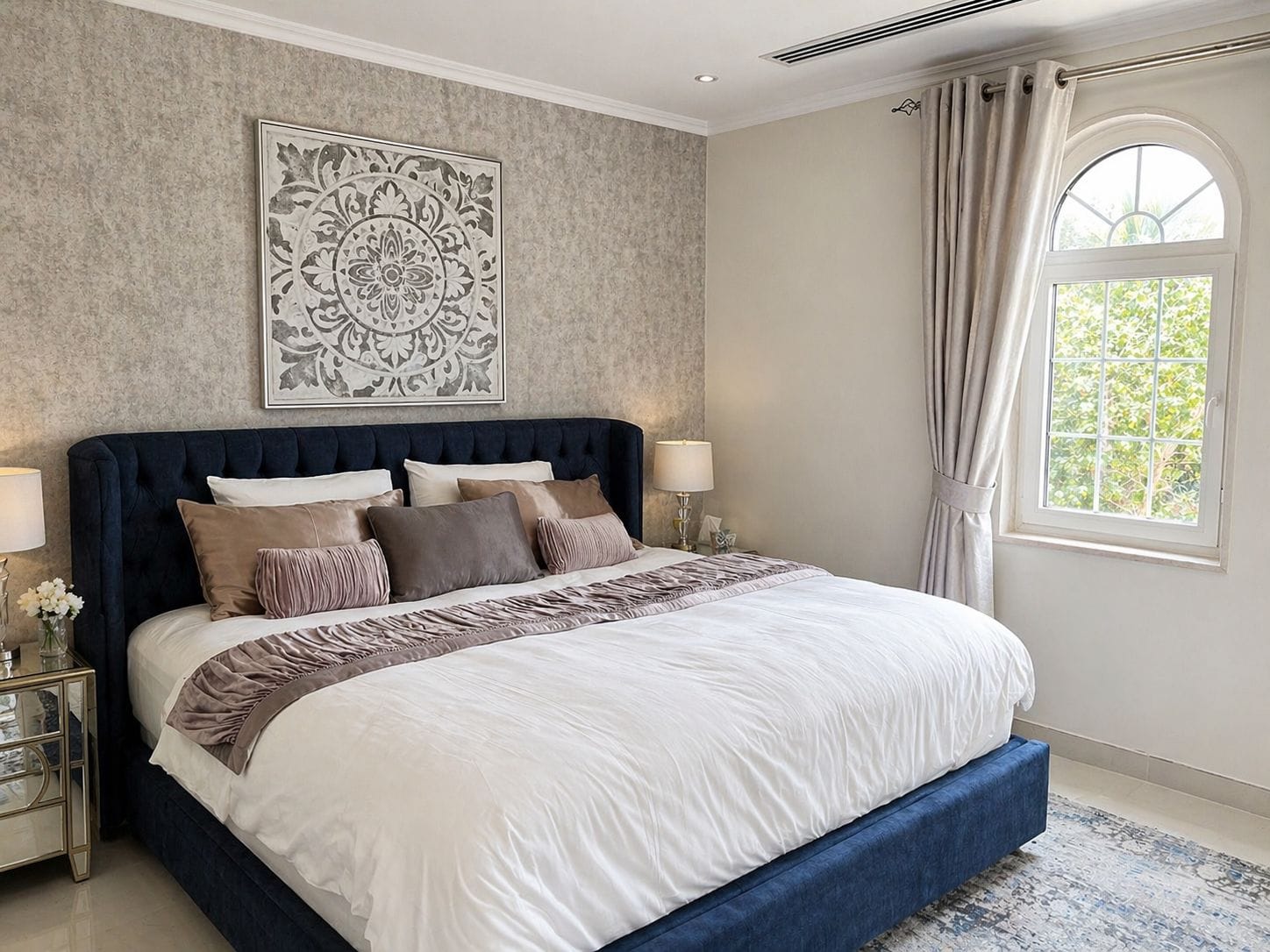 Modern Wallpaper Dubai Bedroom Style