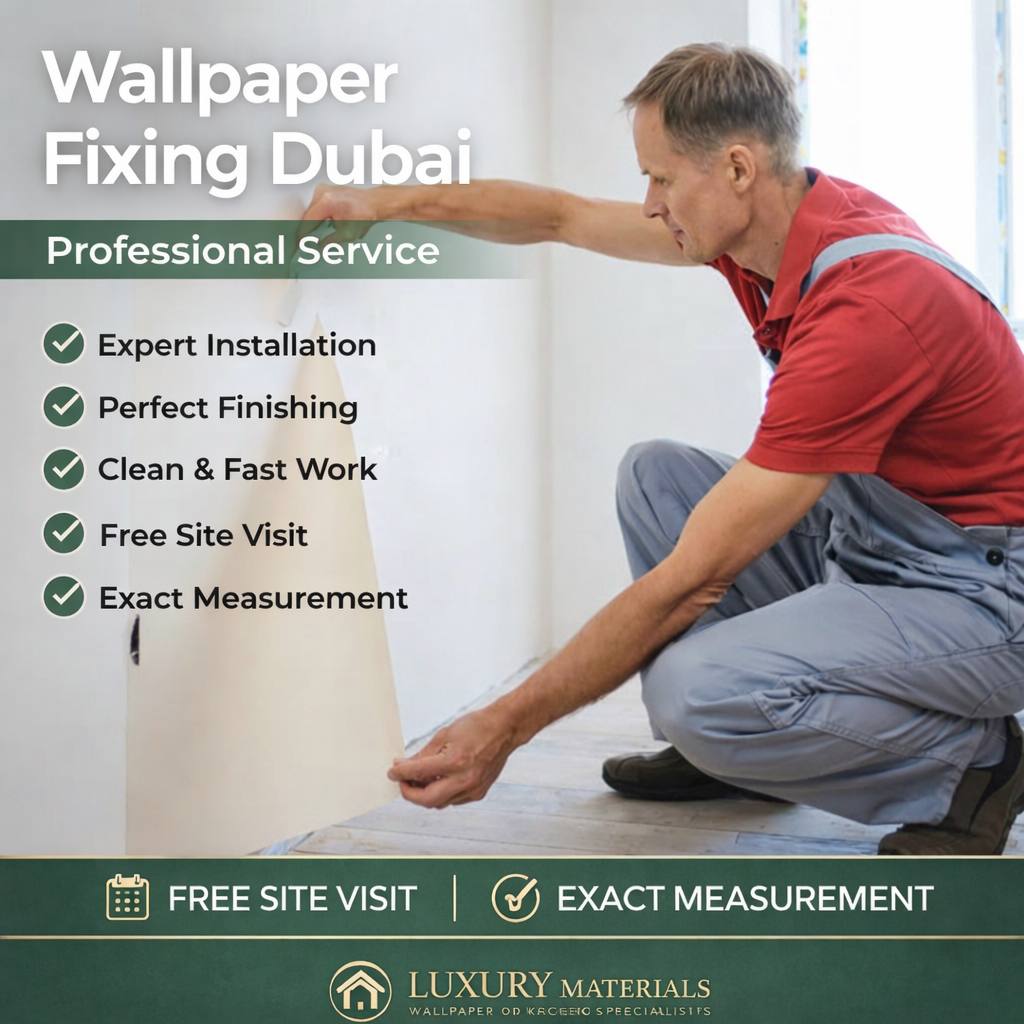 Wallpaper Installation Dubai - Professional Fixing Service by Luxury Materials