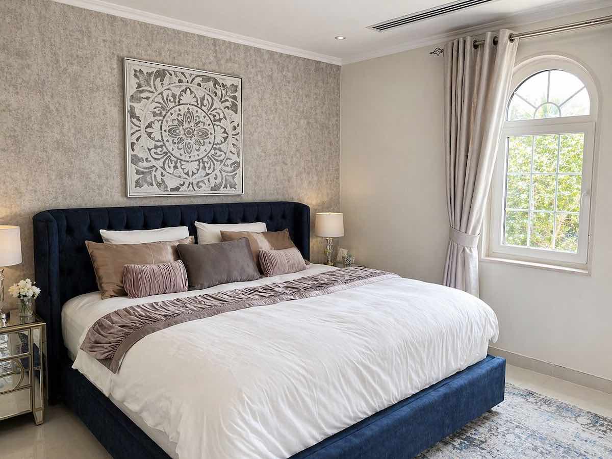 Real wallpaper installation project in Dubai