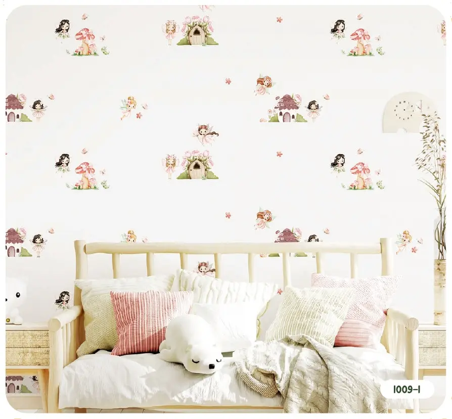 Little girl angel wallpaper for girls bedroom in Dubai